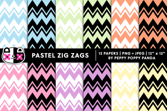Download Pastel Zig Zag Chevron Digital Paper - Chevron digital paper Collection