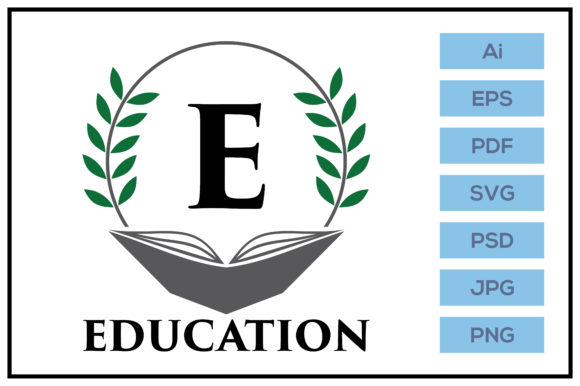 Download Education Logo with Book and Leaf Design - Leaf design Collection
