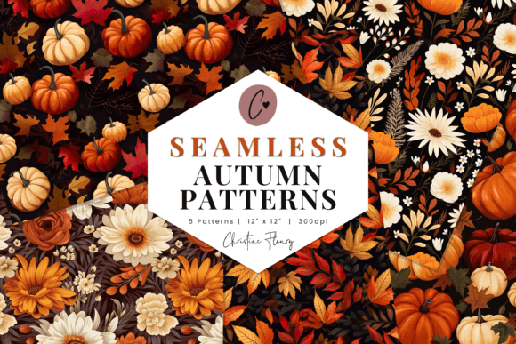 Download Autumn Patterns Digital Paper Mini Pack - Premium Resources